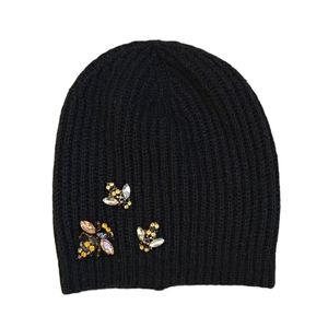 Rhinestone Bee Beanie